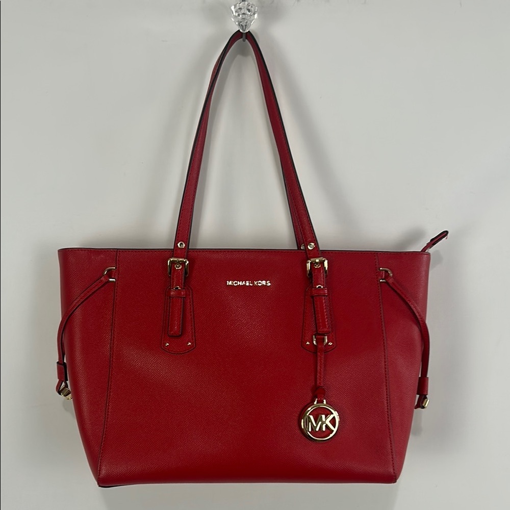 Michael Kors Large Red Tote Bag - Picture 1 of 10